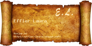 Effler Laura névjegykártya